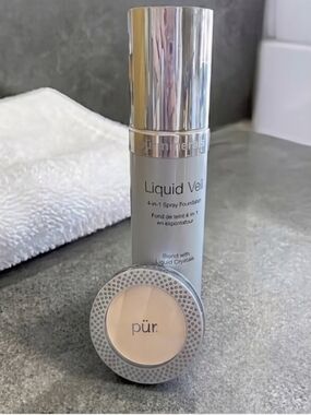 NEW PÜR Beauty Bundle Liquid Veil Spray Foundation & Disappearing Act Concealer